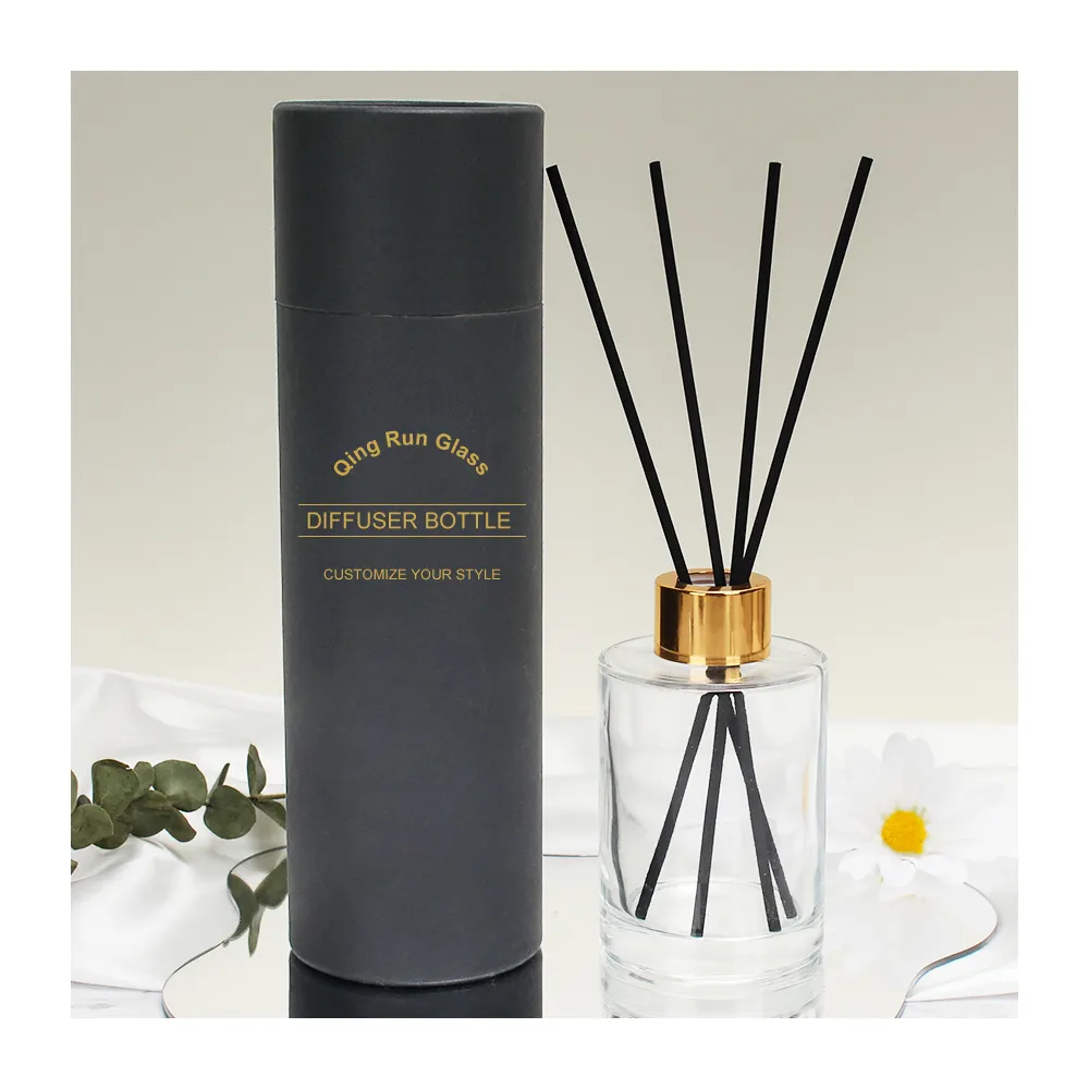Custom packaging Box Luxury Reed Diffuser Bottle Unique With Stick Reed and Box Packaging