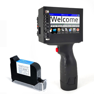 Macchina da stampa a getto d'inchiostro portatile a guscio metallico può data di scadenza Batch di codifica della bottiglia timbro di scadenza QR Coder stampante a getto manuale - Product Image 1