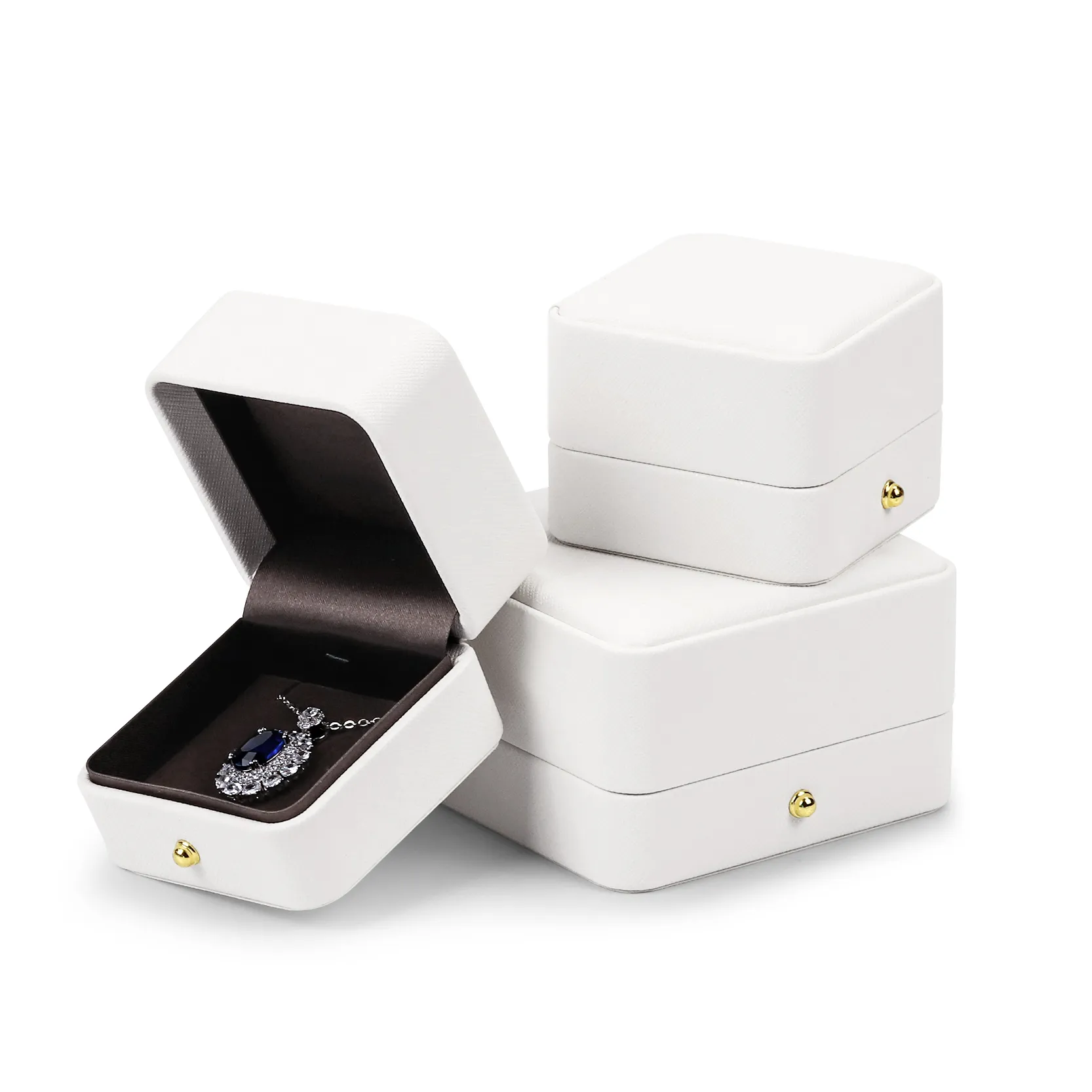 Tongxing luxe blanc carton papier Bracelet collier boîtes à bijoux emballage en plastique bijoux et montres emballage