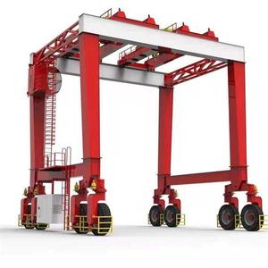 Gru a cavalletto Mobile per pneumatici in gomma (RTG) per il sollevamento di barche <span class=keywords><strong>Container</strong></span> Yards40ft/45ft spargitore sistema anticollisione certificato ISO