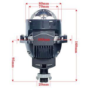 รถ3.0นิ้ว75W <span class=keywords><strong>Led</strong></span> โปรเจคเตอร์เลนส์ Bifocal ไฟหน้าเลเซอร์เมทริกซ์ไม่ทำลายสากล H4 H7 9005 9006 6000K อัพเกรด - Product Image 5