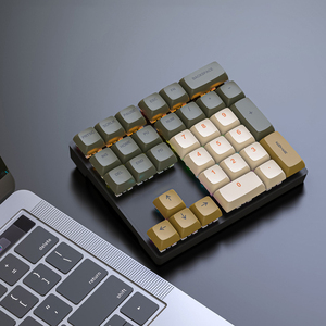 A granel 33 teclas pequeño teclado con cable de una mano Mini Teclado mecánico portátil teclado