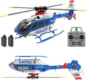 Dwi Dowellin EC135 Remote Control Helicopter,6CH <strong>RC</strong> <strong>Heli</strong> Brushless Motor Add Optical Flow Positioning &amp;3D Rolling RTF - Product Image 1