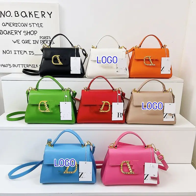 JNKG007 American Famous Brands Woman Ladies Bags Handbag Side Bags For Girls Leather Wrinkle Shoulder Purse Lady's Messenger Bag