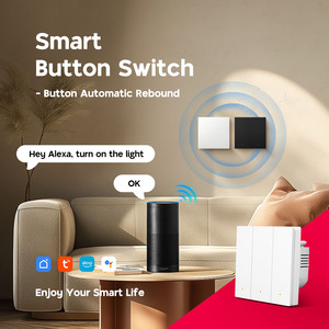 1 2 3 4ギャング2Way自動リバウンドカーテンシャッターウォールライトZigbeeボタンスマートスイッチ中立家庭用英国 - Product Image 5