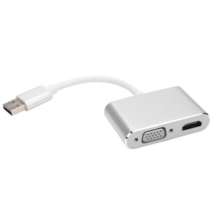 Usb3.0 to <strong>Hdmi</strong> Vga Adapter 4K Hd 1080P Multi-Display 2-In-1 Usb to <strong>Hdmi</strong> Converter Audio Video Cable <strong>for</strong> <strong>Computer</strong>