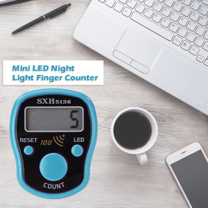 מפעל זול מחיר מוסלמי Led דיגיטלי Tasbih 100 טבעת חרוזים דלפק Tasbeeh מונה ABS יד אצבע