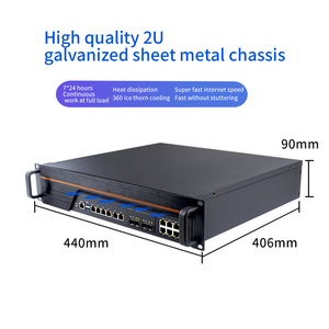 BKHD 2U Montaje en rack Intel Xeon Smart Gateway AI Cloud Computing Center Edge Computing Gateway Servidor de seguridad de red