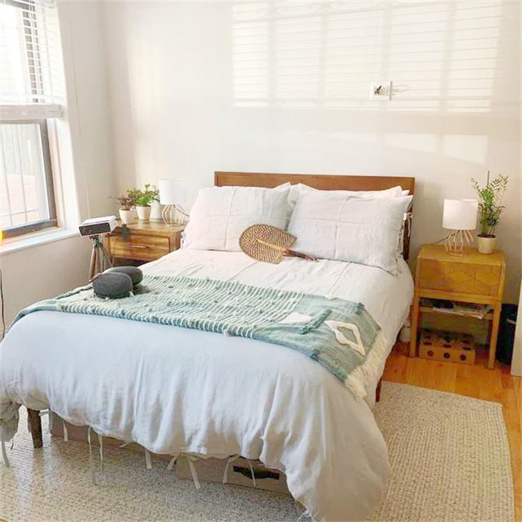 Housse de couette 100% lin blanche