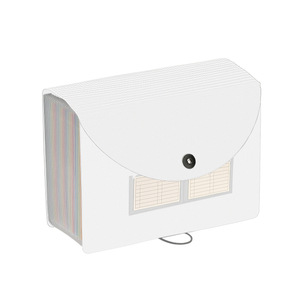 Dokument a4 24 Taschen Akkordeon erweiterbare Ordner farbig expandierende Organizer Datei Ordner mit elastischem Seil