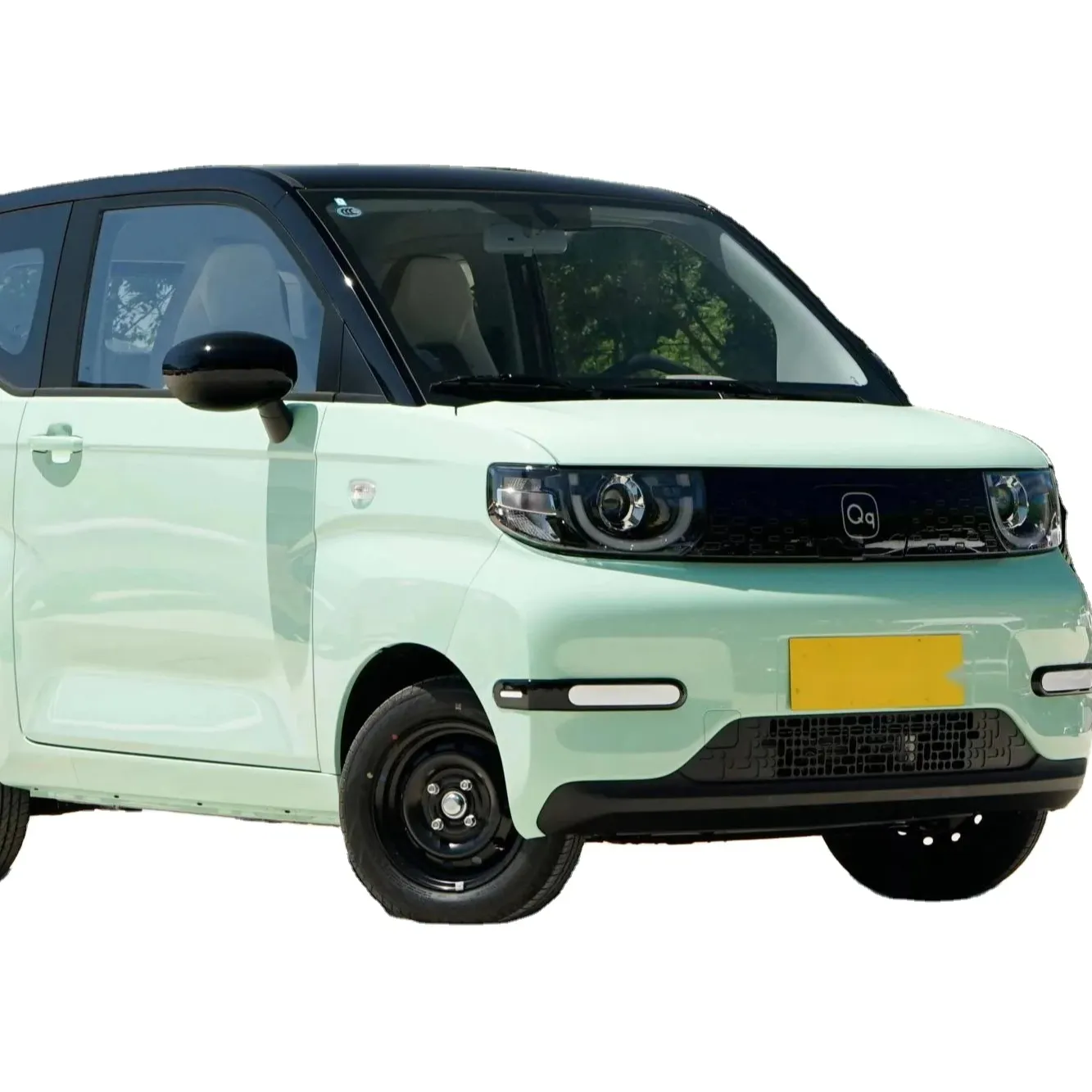 Mini voiture électrique Chery Qq Ice Cream 3 portes 4 places 20Kw Chargement rapide Ev Car Mini New Energy Vehicle Petites voitures électriques