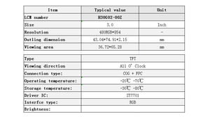2.95นิ้วหน้าจอ TFT 3นิ้วจอแสดงผล Tft หน้าจอ Lcd หน้าจอขนาดเล็กยาวจอแสดงผล - Product Image 5