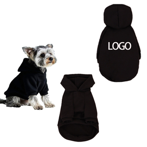थोक कस्टम लोगो प्यारा डिजाइन लक्जरी काले सफेद पेट के कपड़े पॉलिएस्टर गिर जाते हैं सर्दियों बिल्ली कुत्ते के कपड़े - Product Image 2