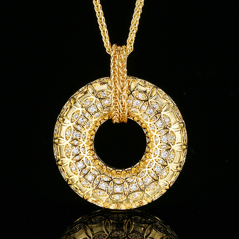 Colgante con cadena Chopin - Chapado en oro