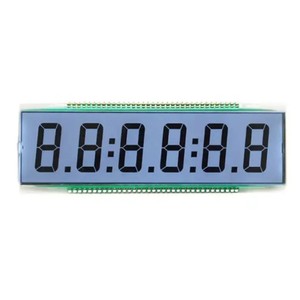 Anpassen von 7 Segmenten 6-stelliges monochromes LCD-Anzeige modul Benutzer definiertes Sieben-Segment-LCD für Leistungs messer