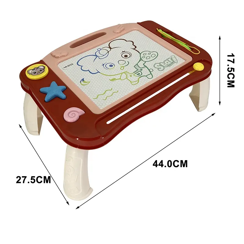 Juguete educativo borrable para niños, escritorio de pintura de arte para aprendizaje, paleta de escritura magnética, tablero de garabatos de color, mesa de tableta de dibujo