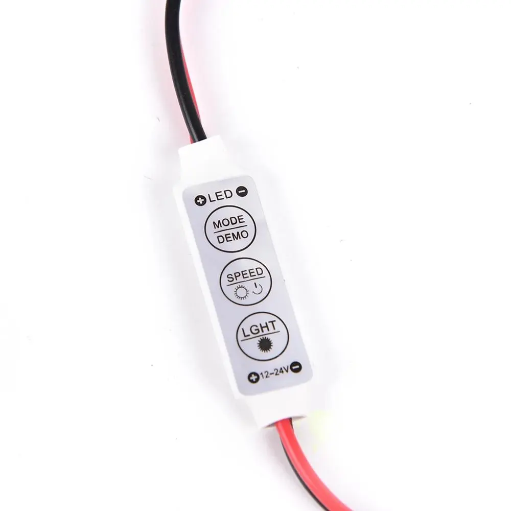 Mini amplificateur à bande led 3528/5050 RGB, couleur unique, accessoires d'éclairage, 5v — 24v DC