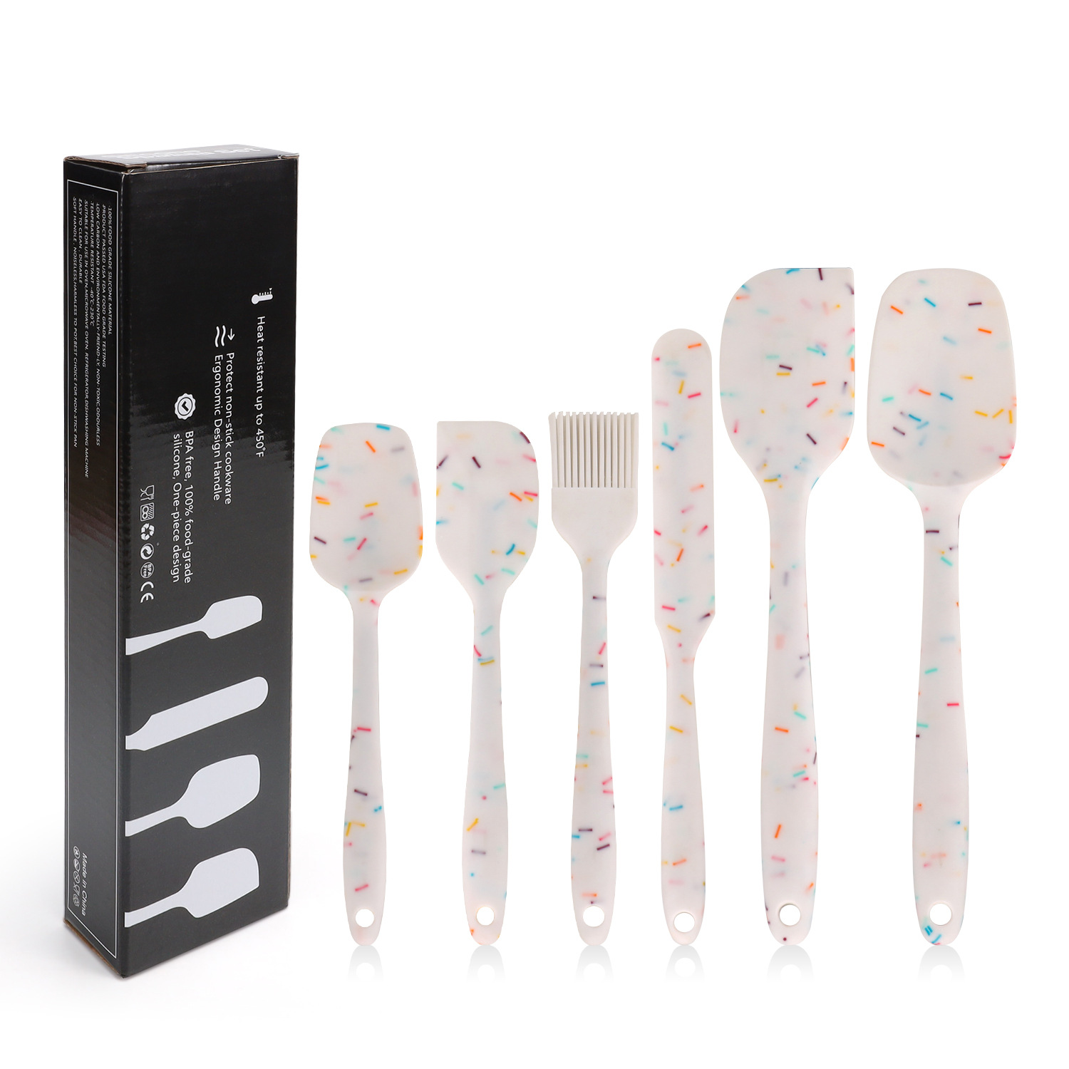 Colourful Grain White Set of 6 (Colour Boxed)