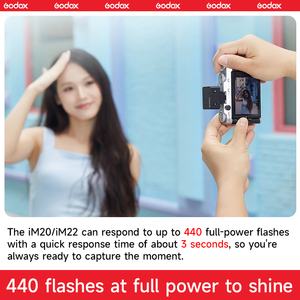 Godox IM20 IM22 IFlash Mini Manual <strong>Camera</strong> <strong>Flash</strong> for Various <strong>Camera</strong> Models 5 Output Levels of Power Universal Hot Shoe Mount - Product Image 4