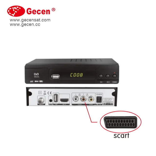 Gecen Digital Set Top Box Receiver DVB S2 Android IPTV Wifi YouTube Megogo Dukungan Hdsr 671G