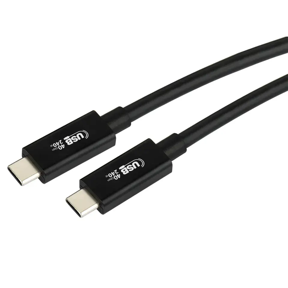 USB 4 케이블-40Gbps 240W 충전 48V 5A, 썬더볼트 3 및 USB-C 호환 가능