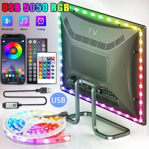 <strong>LED</strong> Light <strong>Strip</strong> RGB 5050 Bluetooth USB SMD 5V RGB <strong>LED</strong> Light <strong>Strip</strong> Flexible Light Room Decor TV Computer Backlight Diode Tape - Product Image 2