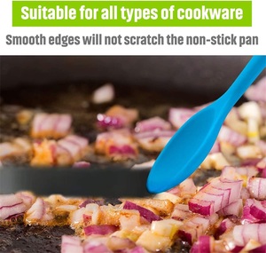 BPA miễn phí không dính <span class=keywords><strong>Silicone</strong></span> nhà bếp Thìa chịu nhiệt nấu ăn thìa <span class=keywords><strong>Silicone</strong></span> máy rửa chén an toàn - Product Image 3