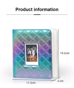 <strong>3</strong>-Inch Mini Size 288 Pocket PU Diamond Grid Gradient Mini <strong>Photo</strong> Album Colorful Design Card Picture Book for Instax Mini <strong>Photos</strong> - Product Image 4