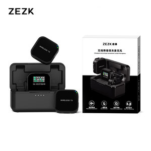 ZEZK 2023 ใหม่ 1 ลาก 2 ไมโครโฟนLavalier 2.4Ghz 2 In 1 ไมโครโฟนขนาดเล็กแบบพกพาไร้สายการบันทึกไมโครโฟนสําหรับIphone - Product Image 3
