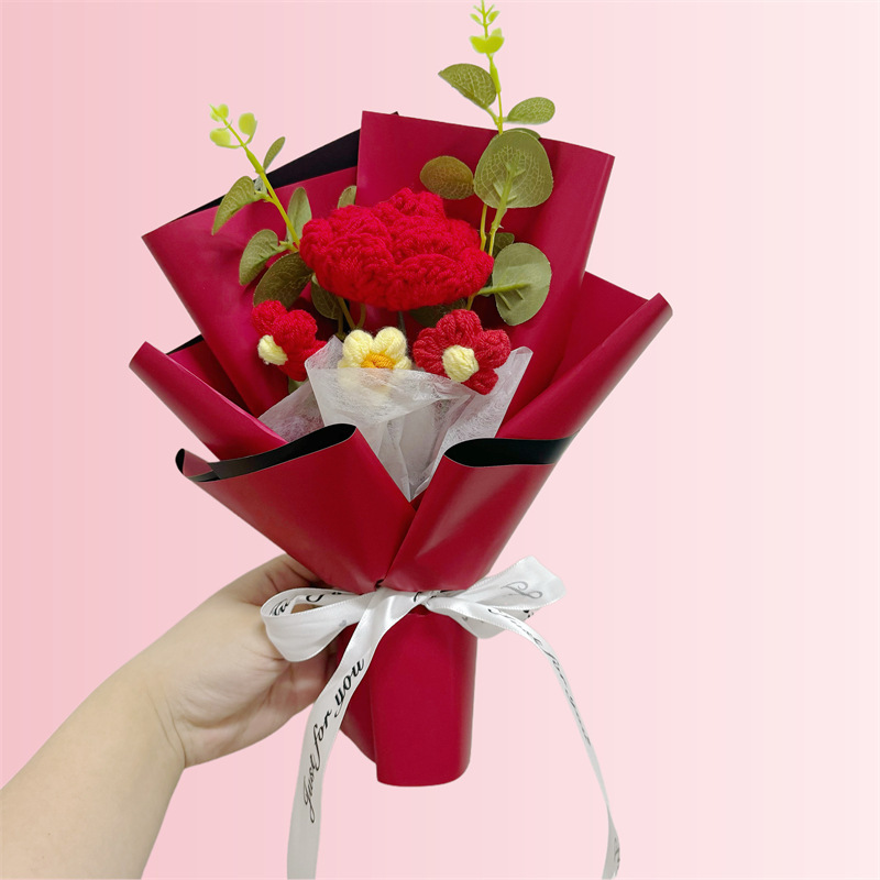 Borsa rossa con finestra e luce