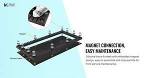 Triển lãm gian hàng đường cong LED hiển thị tùy chỉnh linh hoạt màn hình LED P2 p2.5 P3 P4 di chuyển LED nền cho tổ chức sự kiện đứng - Product Image 5