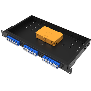 OTRANS Serie FM 1U 72F Bandeja de fibra óptica de diseño fijo 125 Panel de conexión óptica para FTTX Uso D Tipo D Distribución fusionada - Product Image 2