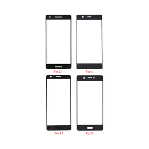 Nokia 2.1 3 3.1 5 lumia 501 630 7201020スクリーンタッチパネルパーツ用OCA付きフロントアウターレンズガラス - Product Image 1