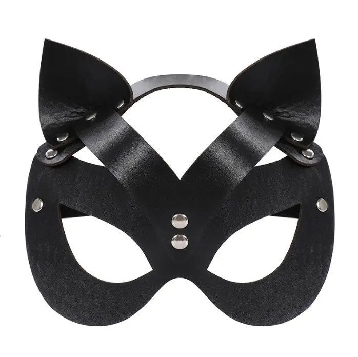 Máscara de cabeza de gato para fiesta Punk, mascarilla sexy de media cara para adultos, para discoteca, fiesta de baile