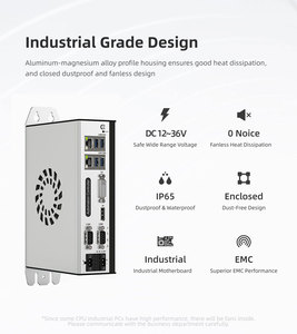 12-36V Compact Mini Book PC Intel I5 6500T para automatización industrial Beckhoff Ethercat Soporte de montaje en pared Sistema operativo Linux - Product Image 2
