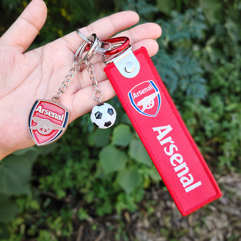 Asen na carte colorée mini tissu de football-rouge suspendu