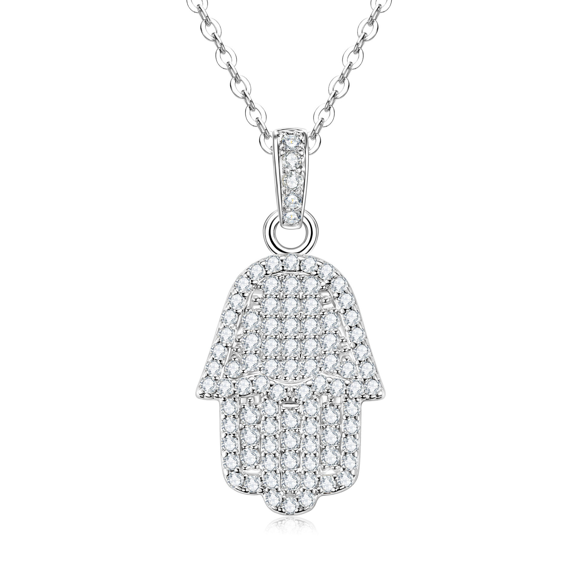 Zircon 1.2mm*36+1.1mm*126 pièces plaqué or blanc