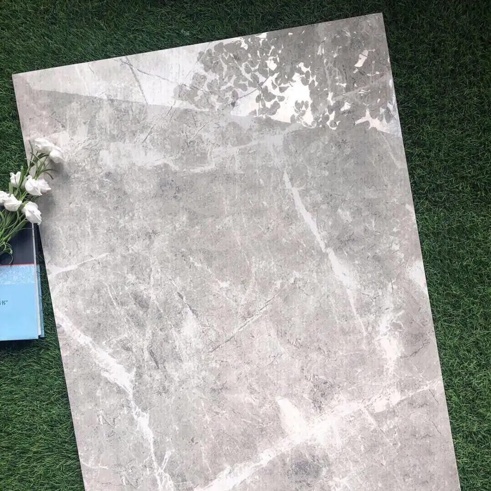 De clase alta vidriada pulido de mármol gris piso de baldosas de cerámica 60x90