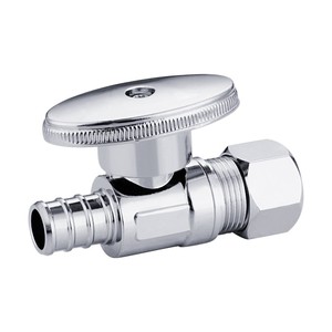 KLOE9104 1/2PEX X 1/2OD COMP ตรง-1/4เปิด PEX มุมวาล์ว - Product Image 1