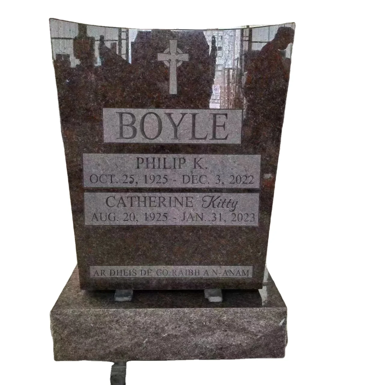 Granite Grave Stone Cemetery Tombstones and Monuments Gravestone for American Market