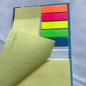 Cubo de escritorio rectangular personalizado, conjunto de notas adhesivas recicladas, promoción