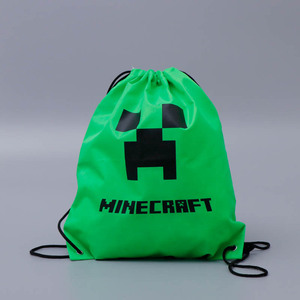 Bolsa de cordón promocional con logotipo personalizado, mochila de poliéster reutilizable de nailon para tienda y mercado - Product Image 2