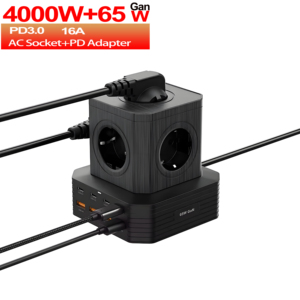 Adaptador de corriente de viaje multifunción global, enchufe de extensión de interfaz múltiple con protecciones de seguridad de salida de CA para portátiles - Product Image 4