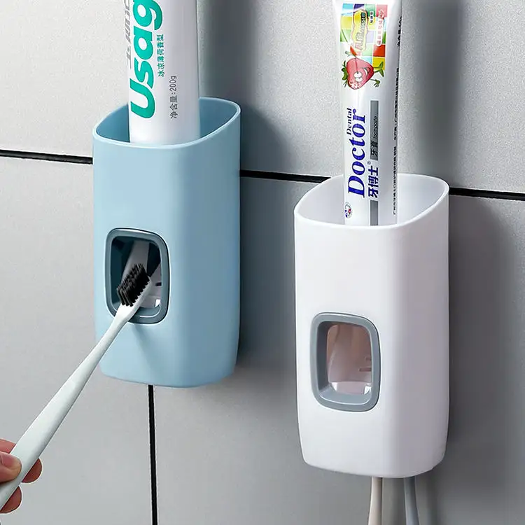 Apertador de parede de pasta de dente, ajustador de pasta de dente para banheiro