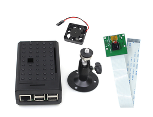 Raspberry Pi 4 funda soporte de cámara carcasa 3B/3B + placa base Carcasa protectora fija ABS ventilador caja de refrigeración Raspberry Pi 4B funda - Product Image 6