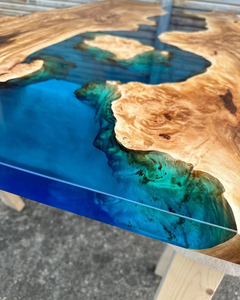Bán Buôn Hiện Đại Nhựa Epoxy Sông Bảng Trong Nhà Ngoài Trời Bằng Gỗ Bàn Ăn Gỗ Óc Chó Gỗ Epoxy Sông Bảng - Product Image 2