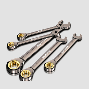 1pc棘轮组合扳手快速省力工业两用开口端和花键端扳手 - Product Image 1
