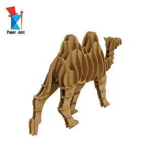 子供または大人のための3Dパズルキャメルモデル段ボールデザイン - Product Image 3