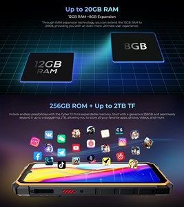 Hotwav Cyber 13 Pro 6.6 inç FHD + ekran 64MP ana kamera NFC ile 10800mAh büyük pil Android güçlendirilmiş akıllı telefon - Product Image 5