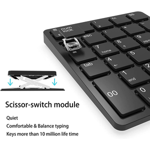 2.4 GHz Financial Accounting Number <strong>Keyboard</strong> <strong>Numeric</strong> Keypad Rechargeable Wireless <strong>Keyboard</strong> Digital for Laptop Computer